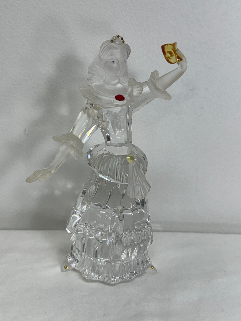 Swarovski Crystal Figurine 2000 Masquerade Columbine -242032